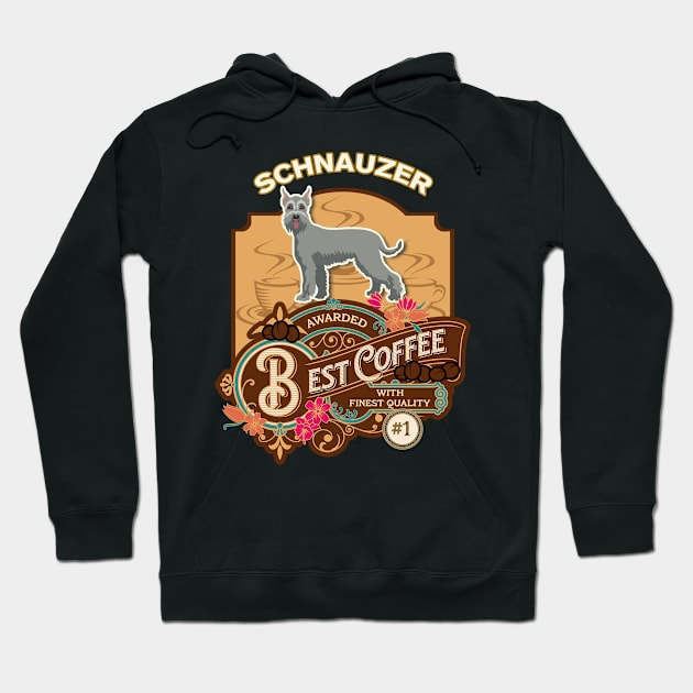 Giant Schnauzer Best Coffee - Dog Owner Coffee Lover Gifts Hoodie by StudioElla